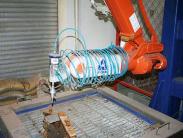 六轴机器人磨料水射流加工机床